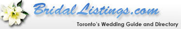 BridalListings.com Torotno Wedding guide and Directory